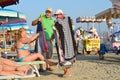 Merchants on the beach of Durres